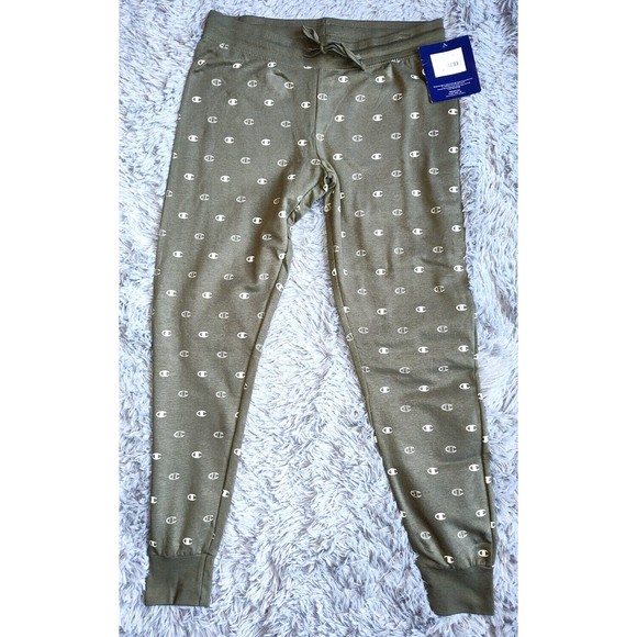 NWT Champion Women's Lounge Sleep Jogger Leggings, Olive Green, Size: Large - Picture 2 of 7